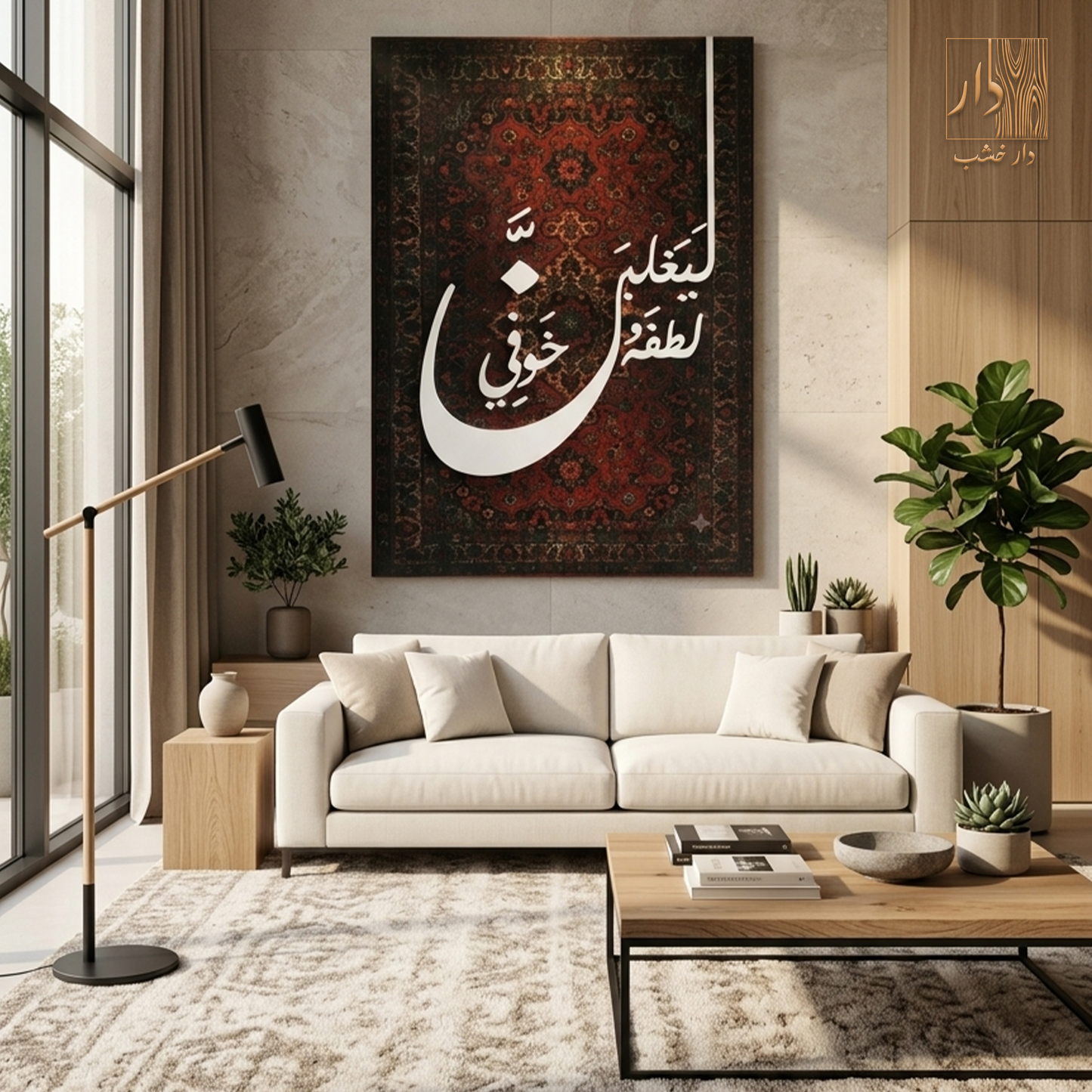 Islamic Canvas Wall Art - ليغلبن لطفهُ خوفي