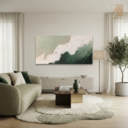 Canvas Wall Art – Sage Waves