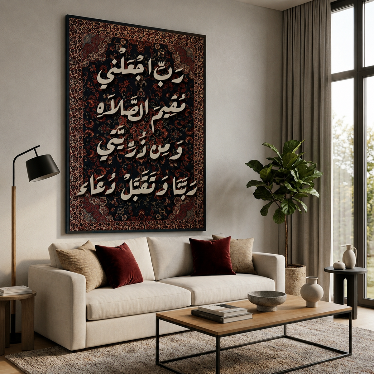 Islamic Canvas Wall Art - رب اجعلني مُقيم الصلاه